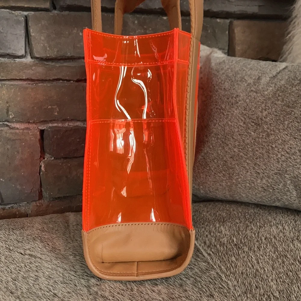 Tory Burch Leather Trim PVC Tote - Picture 3 of 15